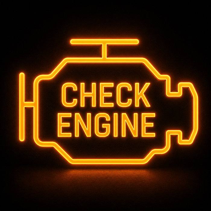 Check engine diagnostics icon